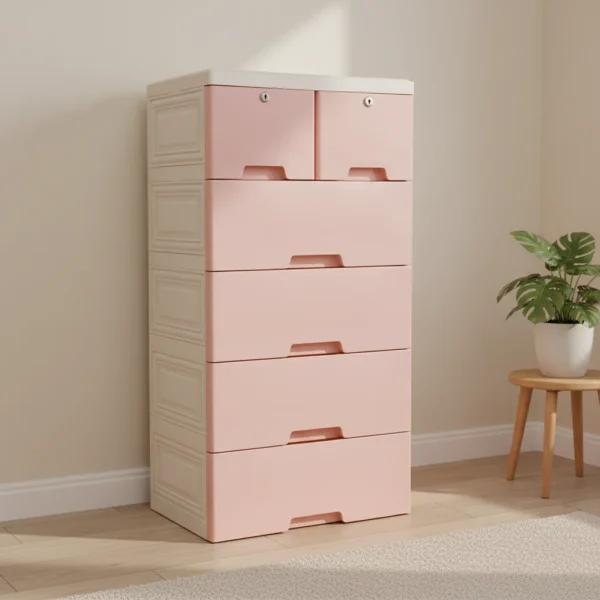 NEW 5-Tier Plastic Storage Cabinet